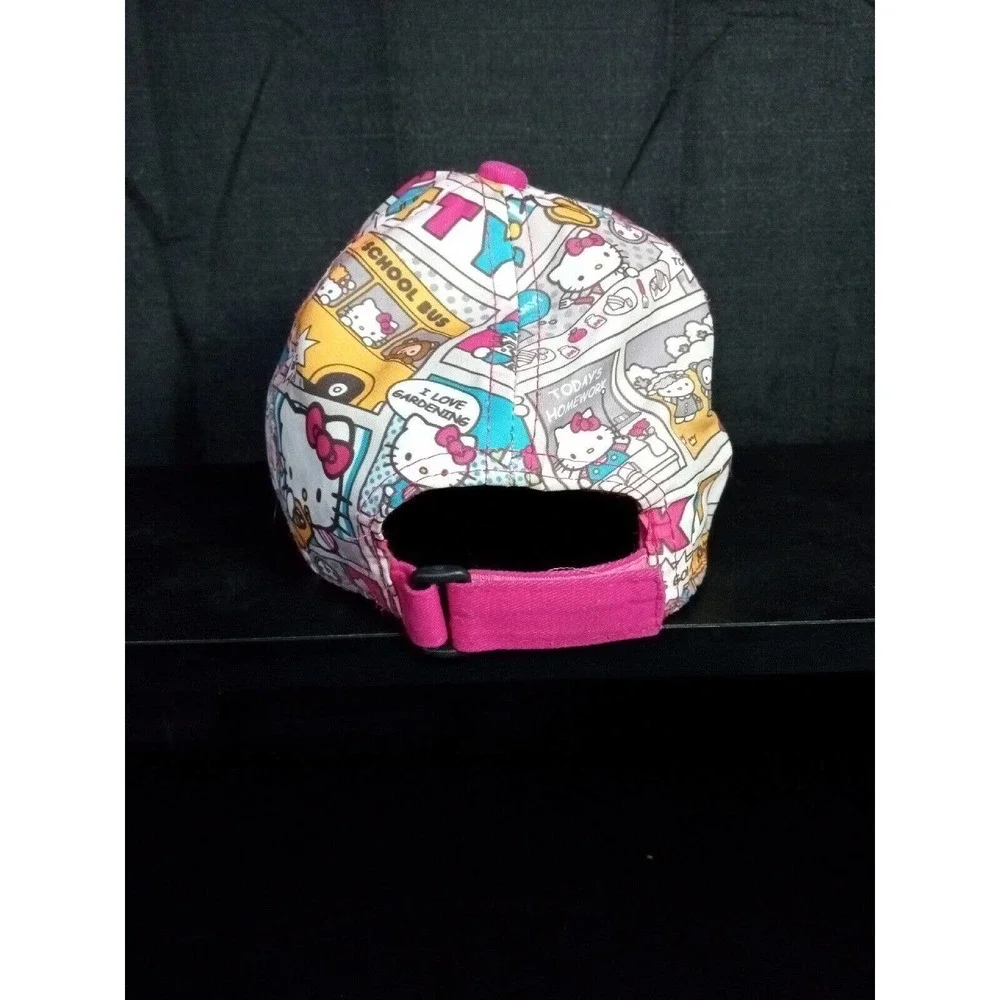 Hello kitty by Sanrio girls hat pink cat. One size kids With Glitter Bow Cap - Picture 4 of 6